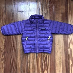Patagonia down sweater 6-12m purple